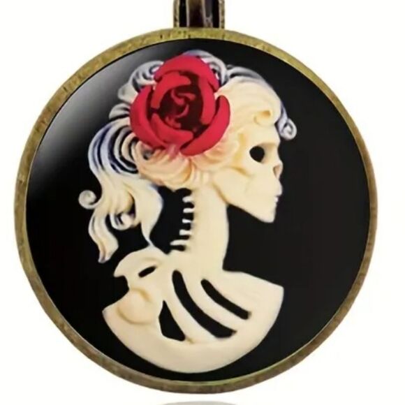 SKELETON DAY OF THE DEAD whimsical novelty fun dangle earrings - Picture 3 of 6